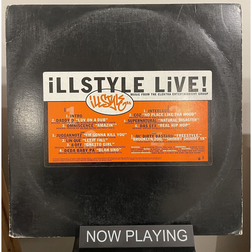 IllStyle Live promo 2 LP set 1995 Elektra ED 5798 ODB Freestyle Das Efx Daddy O